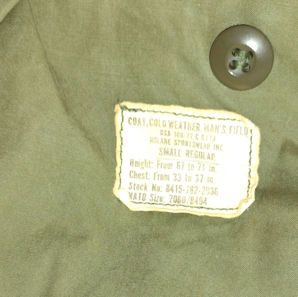 Cold weather men's field jacket